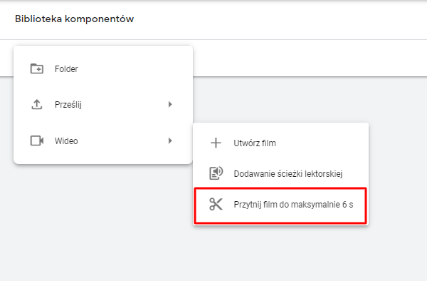 Narzędzie do tworzenia reklam w przerywniku Specjalista Google Ads