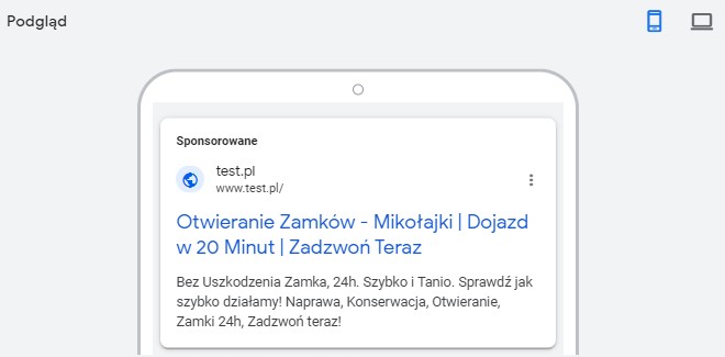 Automatyczne wstawianie lokalizacji w reklamie - jak ustawić