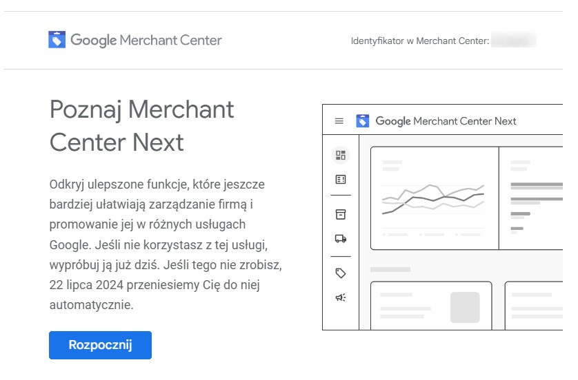 Migracja do Google Merchant Center Next