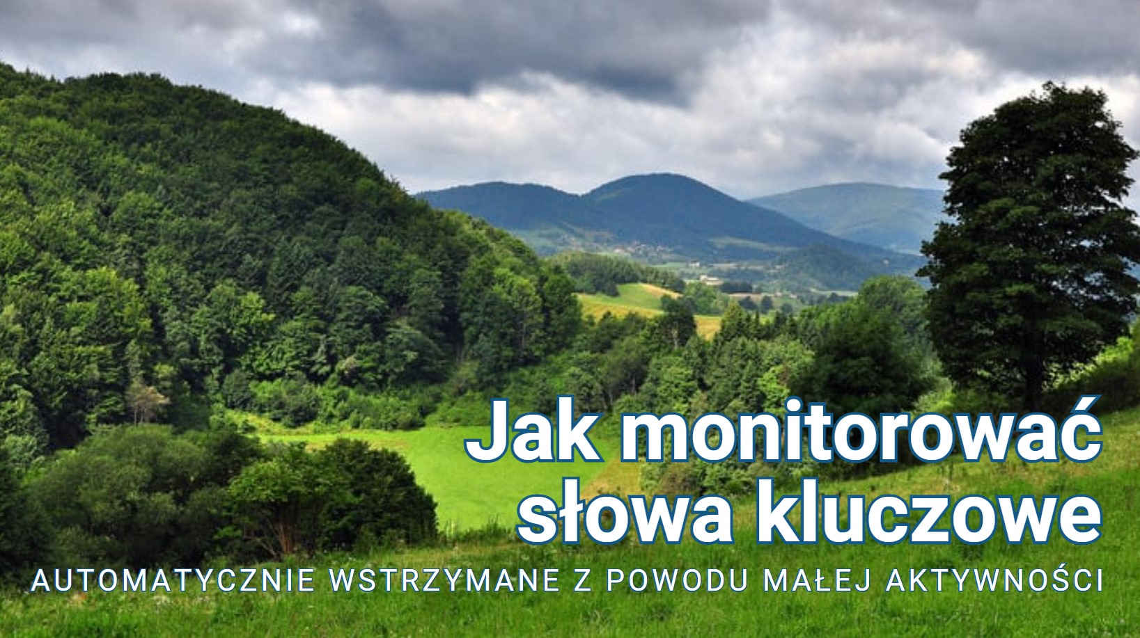 Jak monitorować słowa kluczowe automatycznie wstrzymane z powodu małej aktywności